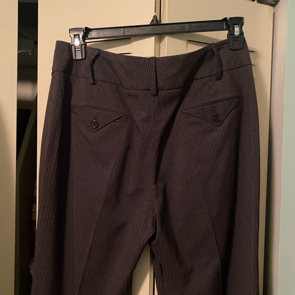 Dress barn highwaisted pinstripe pants with double button. Size 12 T - Picture 4 of 6